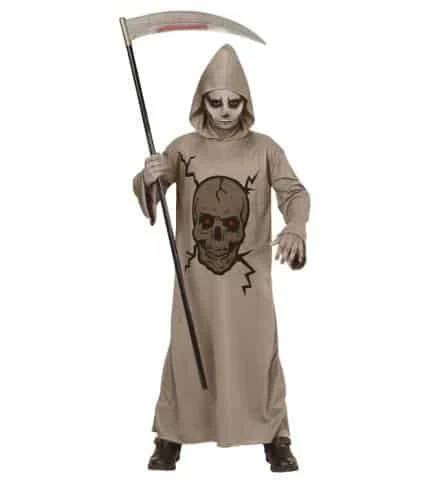 JEUNE BOURREAU SQUELETTE (Tunique Avec Capuche) Tailles Enfants - Démo Vidéo 3 JEUNE BOURREAU SQUELETTE (Tunique Avec Capuche) Tailles Enfants - Démo Vidéo