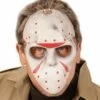 MASQUE HOCKEY HORREUR (Demi Masque En Latex) Démo Vidéo -FêteMagique Soldes 00358 nc 00358 a