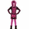 ROBE FILLE SQUELETTE ROSE (Tailles Enfants - Démo Vidéo)