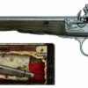 PISTOLET PIRATE GONHER (Pistolet Métal & Plastique) Longueur 26 Cm -FêteMagique Soldes 0041 0