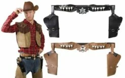 HOLSTER SPÉCIAL WESTERN (Sacoche Cow Boy - 2 Coloris)
