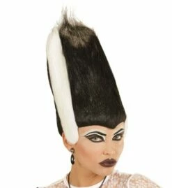 PERRUQUE FEMME MONSTRE (Fiancée De Frankenstein) Perruque En Boite