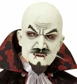 MASQUE VAMPIRE CHAUVE (avec Moustaches Et Bouc) Démo Vidéo - Masque Latex