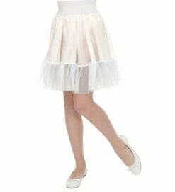 JUPE BLANCHE POUR ENFANT (Jupe Tutu - Taille Unique)