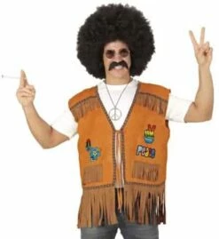 GILET HIPPIE POUR HOMME (Tailles Adultes - Démo Vidéo)
