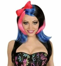 PERRUQUE MANGA FEMME (Bicolore Avec Noeud)