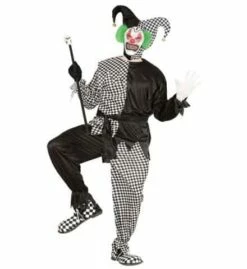 JOKER DÉMONIAQUE (Costume Noir Et Blanc) Tailles Adultes - Démo Vidéo