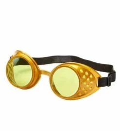 LUNETTES STEAMPUNK (Modèle Doré)