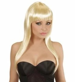 PERRUQUE VOGUE BLONDE (Perruque Néon En Sachet)