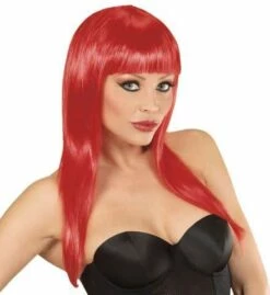 PERRUQUE VOGUE ROUSSE (Perruque Néon En Sachet)