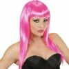 PERRUQUE VOGUE ROSE (Perruque Néon En Sachet) -FêteMagique Soldes 01825 nc 01825 a