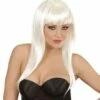PERRUQUE VOGUE BLANCHE (Perruque Néon En Sachet) -FêteMagique Soldes 01826 nc 01826 a