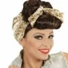 PERRUQUE PIN UP BRUNE (Rockabilly + Bandeau) Perruque Brune En Boite -FêteMagique Soldes 01852 nc 01852 a
