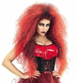 PERRUQUE DE DIABLESSE (Perruque Rouge En Boite)