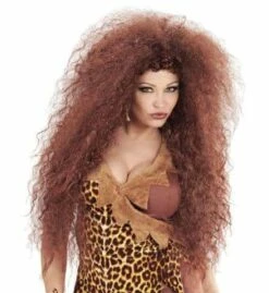 PERRUQUE DE PRIMITIVE (Femme Des Cavernes) Perruque En Boite