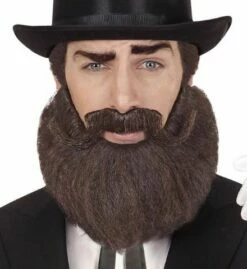BARBE MOUSTACHE BRUNE