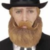 BARBE MOUSTACHE BLONDE -FêteMagique Soldes 02093 nc 02093 a