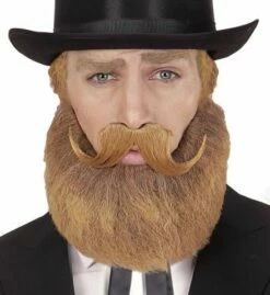 BARBE MOUSTACHE BLONDE