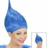 PERRUQUE TROLL BLEUE 1 PERRUQUE TROLL BLEUE -FêteMagique Soldes 02099 nc 02099 x