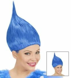 PERRUQUE TROLL BLEUE