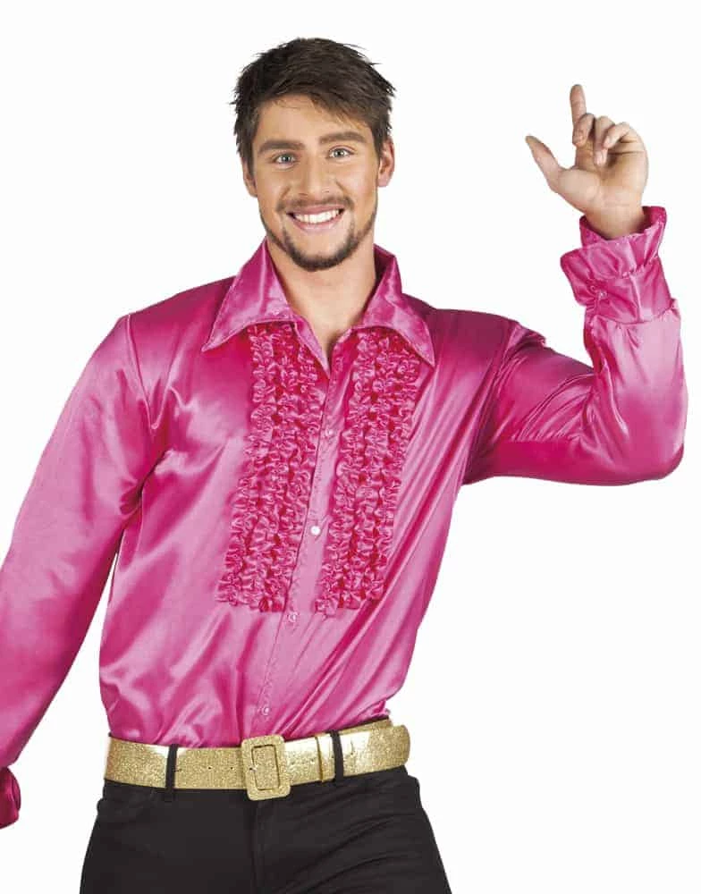CHEMISE DISCO HOMME (Chemise Rose) 3 CHEMISE DISCO HOMME (Chemise Rose)
