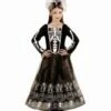 ROBE SQUELETTE ENFANT (Robe Longue Et Coiffe) Tailles Enfants - Démo Vidéo 1 ROBE SQUELETTE ENFANT (Robe Longue Et Coiffe) Tailles Enfants - Démo Vidéo -FêteMagique Soldes 0224 nc 0224 a