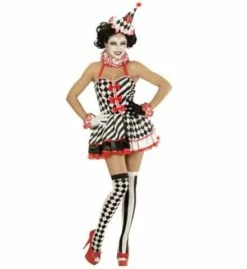 TENUE DE FEMME PIERROT (Robe, Col, Poignets, Coiffe) Tailles Adultes - Démo Vidéo