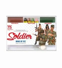 MAQUILLAGE DE SOLDAT (Pack Complet, 4 Crayons)