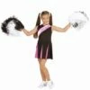 TENUE PETITE POMPOM GIRL (Robe Enfant Rose Et Noire) Tailles Enfants - Démo Vidéo