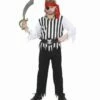 COSTUME JEUNE PIRATE (Tenue, Ceinture, Bandeau) Tailles Enfants De 5 à 13 Ans