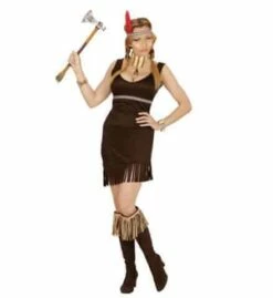 DÉGUISEMENT D'INDIENNE (Robe Et Bandeau à Plume) Tailles Adultes - Démo Vidéo