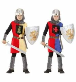 PETIT GUERRIER MÉDIÉVAL (Costume Et Accessoires) Tailles Enfants - 2 Coloris