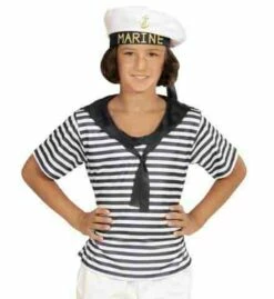 COSTUME DE MARIN ENFANT (T-shirt, Calot - Fille/Garçon) Tailles Enfants - Démo Vidéo