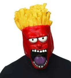 MASQUE CORNET DE FRITES (Masque Intégral En Latex)