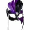 LOUP GRAND BAL BICOLORE (Pierres, Perles Et Plumes) Noir/Violet 2 LOUP GRAND BAL BICOLORE (Pierres, Perles Et Plumes) Noir/Violet -FêteMagique Soldes 03872 nc 03872 a