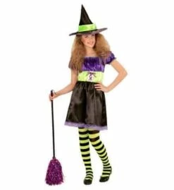 PETITE SORCIÈRE FASHION (Robe Enfant Avec Chapeau) De 2 à 13 Ans - Démo Vidéo