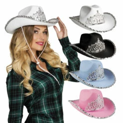 CHAPEAU COW GIRL STAR (Avec Diadème)