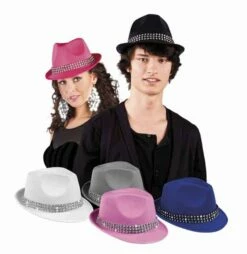 CHAPEAU DE POP STAR (Strass - 5 Coloris)