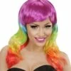 PERRUQUE FASHION NIGHT (Couleur Arc En Ciel) Perruque En Boite -FêteMagique Soldes 04404 nc 04404 a