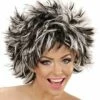 PERRUQUE STEAMY PUNK (Cheveux Noirs Et Blancs) Perruque En Boite -FêteMagique Soldes 04411 nc 04411 b