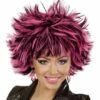 PERRUQUE STEAMY PUNK (Cheveux Noirs Et Roses) Perruque En Boite -FêteMagique Soldes 04413 nc 04413 a