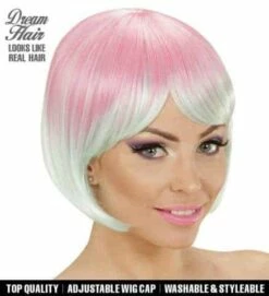 PERRUQUE DREAM HAIR (Mélange Rose/Turquoise)