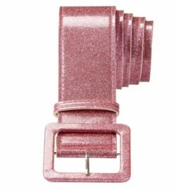 CEINTURE DISCO ROSE (Longueur 120 Cm - Paillettes)