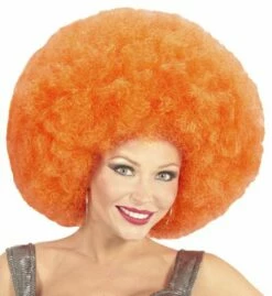 PERRUQUE AFRO ORANGE (Perruque Afro Extra Volume) Top Qualité - En Sachet