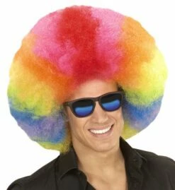 PERRUQUE MULTICOLORE (Perruque Afro - Top Qualité) Modèle Jimi - En Sachet