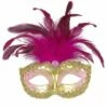 LOUP ROYAL A PLUMES (Masque Doré Et Strass) -FêteMagique Soldes 04698 nc 04698 a