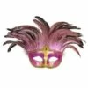 MASQUE COMTESSE ROSE (Brillant, Plumes Et Strass) -FêteMagique Soldes 04715 nc 04715 a
