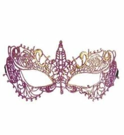 LOUP MÉTAL DENTELLE (Masque Violet/or)