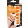 SET FAUX ONGLES ORANGES (Ongles Néon Auto Adhésifs) Pack De 12 Faux Ongles
