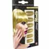 SET FAUX ONGLES DORÉS (Auto Adhésifs Iridescents) 12 Faux Ongles à Paillettes